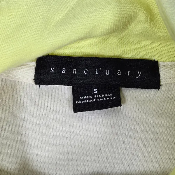 Sanctuary Womens Quarter Zip Sherpa Fleece Pullover CT3228MX2 Cream Neon S‎ - Image 4