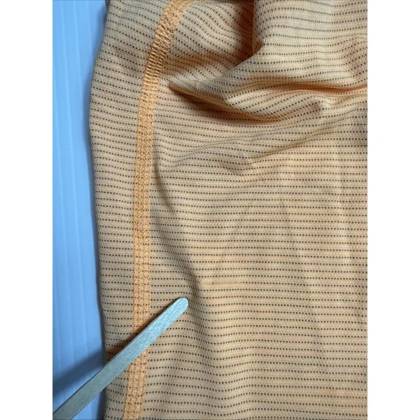 Lululemon‎ Orange Blue workout top with a built-in bra and a racerback 4 - Image 7