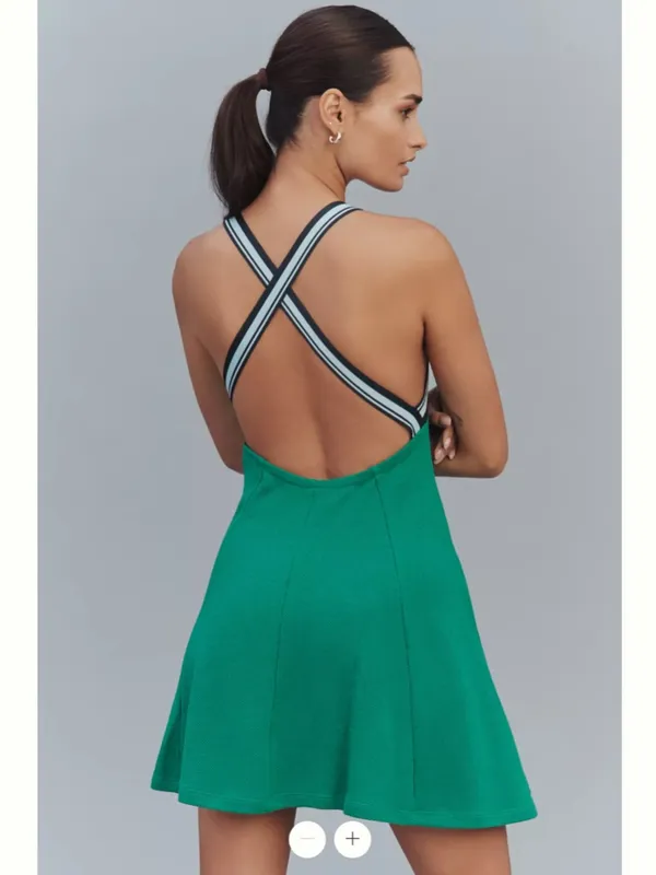 Anthropologie Daily Practice Crisscross-Back Swing Mini Dress - Image 3