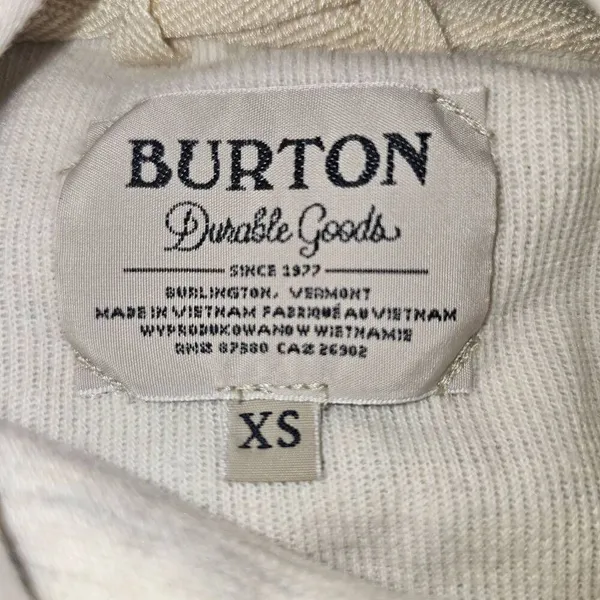 Burton Womens Cream Oatmeal‎ Ellmore Pullover Sweater XS - Image 4