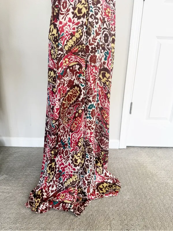 Zara Floral Paisley Maxi Dress Size Medium - Image 4