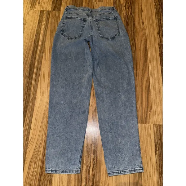 Banana Republic Straight Leg‎ Jeans Size 25/0 Medium Wash High Rise Women's - Image 6