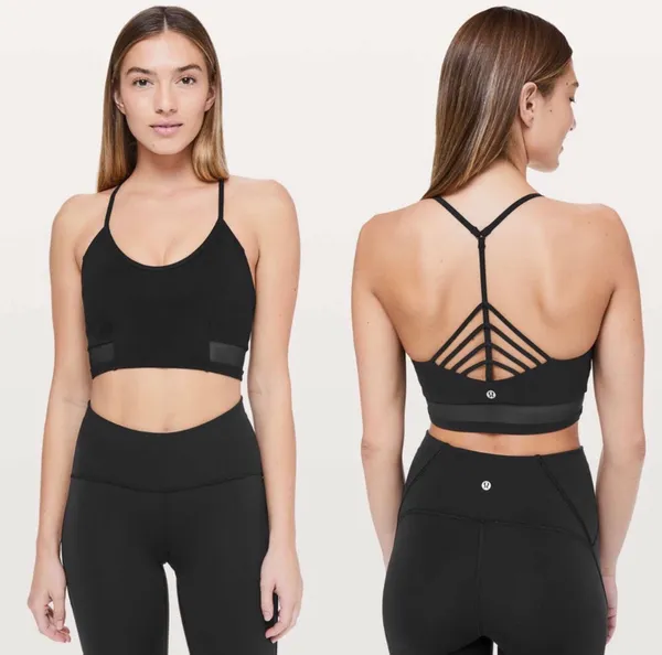 Lululemon Get Strappy Bra Black 6 - Image 2