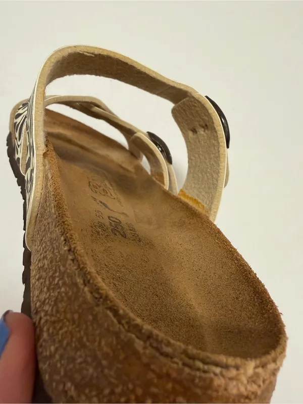 Birkenstock Salina Sandals Brown White Birkis Shoes Size 8 - Image 9