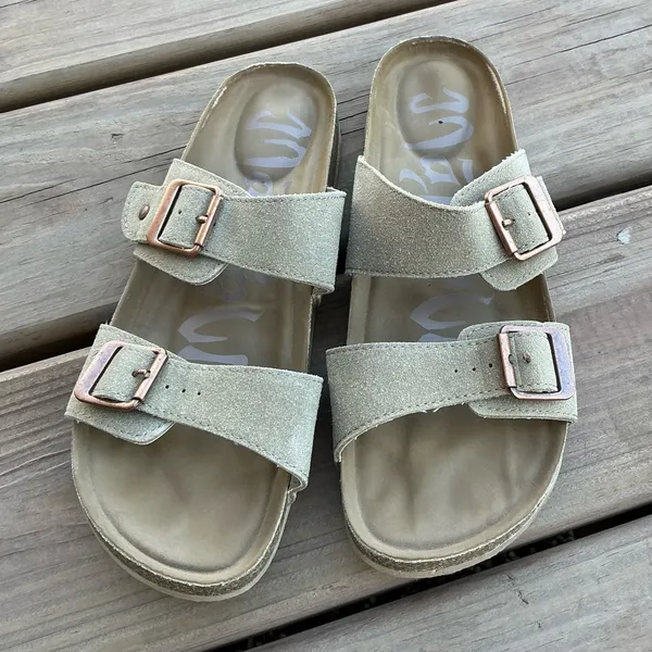 Target Faux Suede Double Strap Sandals🌷🌷 - Image 9