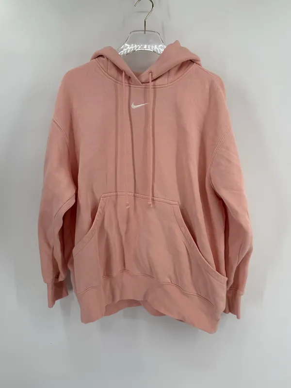 Nike Center Swoosh Sportwear Fleece Oversized Pullover Hoodie‎ size medium - Image 2