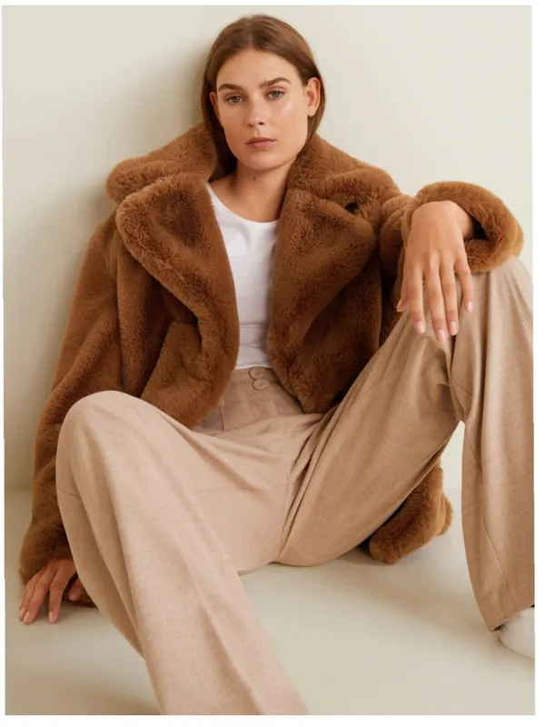 $189 NWOT Magaschoni faux fur luxe jacket/coat L - Image 3