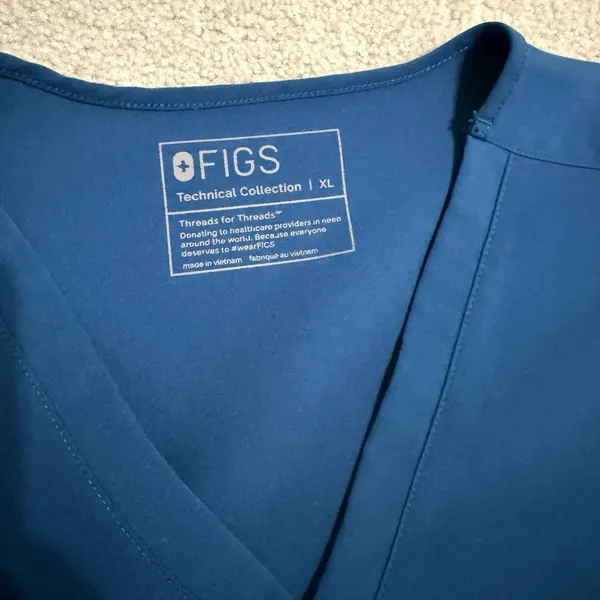 Figs Deep Reef Catarina™ One-Pocket Scrub Top size XL - Image 3