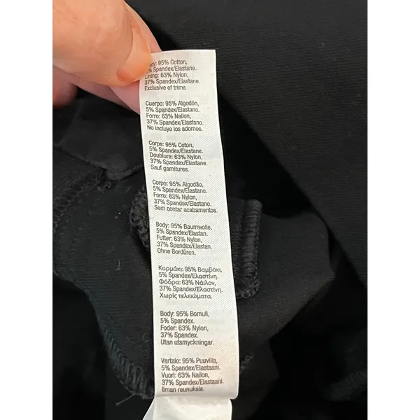 Spanx Classic Twill Ready to Wow Legging Pants Black Large High Rise Skinny New - Image 14