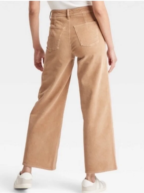 Universal Thread Sailor Wide Leg Corduroy Pants in Tan Size 4 - Image 13