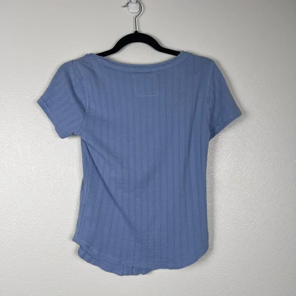 Aerie Women's Scoop Neck Short Sleeve Teeshirt Blue Sz M NWT - Image 6