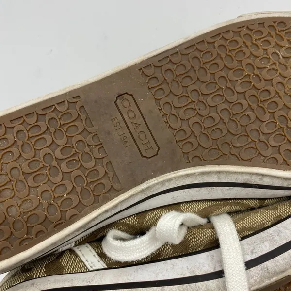 Coach Brown White Sneakers Size 8 - Image 7