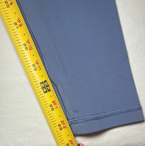 Aerie Offline Real Me Crossover Monaco Blue Hi-Rise Leggings M Long EUC - Image 6
