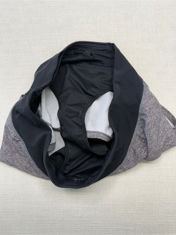 lululemon athletica Speed Up Heather Gray Athletic Shorts with Black Waistband - Image 5