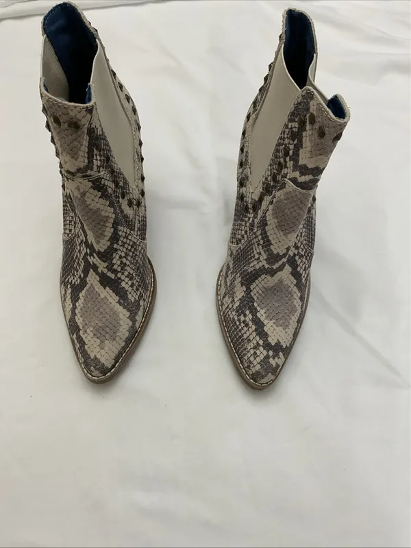 Dingo Boots Leather Size 6M Reptile Print Studded Boho Chic - Image 2
