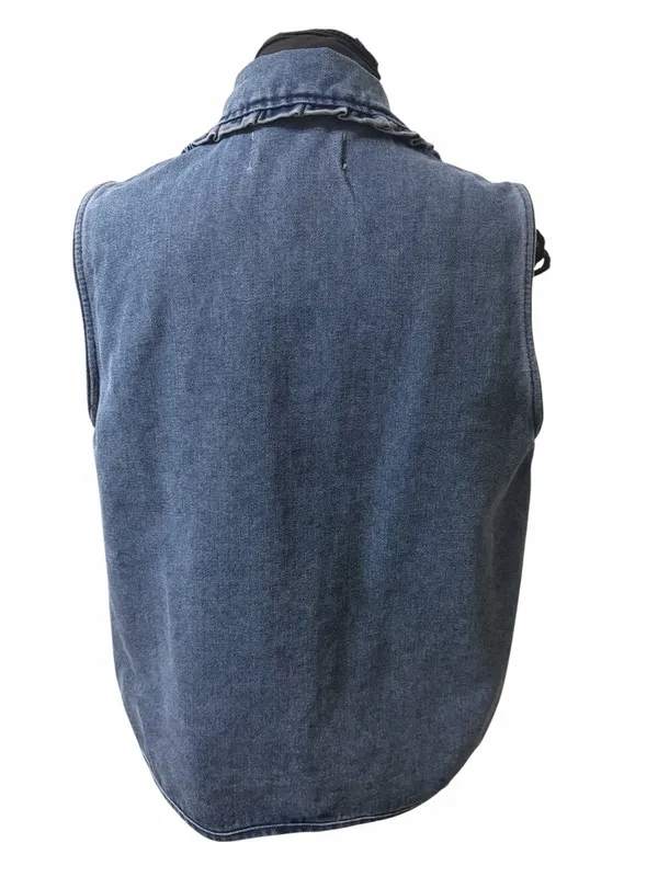 STOOSH Vintage Denim Tie-Front Vest - Blue Size Medium NWT - Image 4