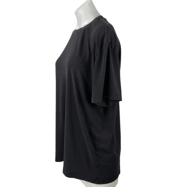 Skims Women's Black Crewneck Short Sleeve Oversized Casual Tee T-shirt Top Sz M - Image 2