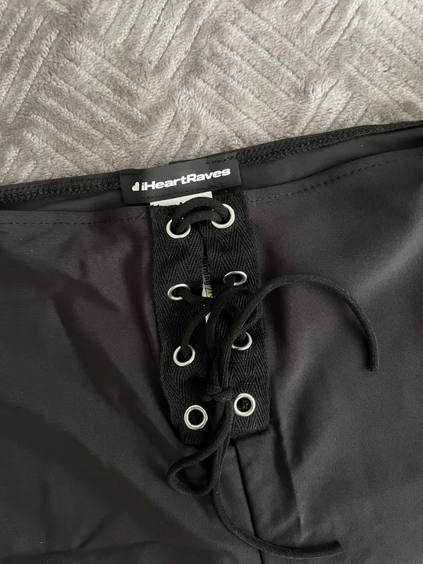 iHeartRaves Lace Up Booty Shorts - Image 6
