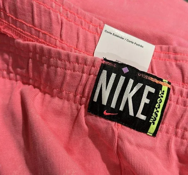 NWT NIKE Sportswear High Rise Wash Short Baby PINK SZ-2X - Image 6