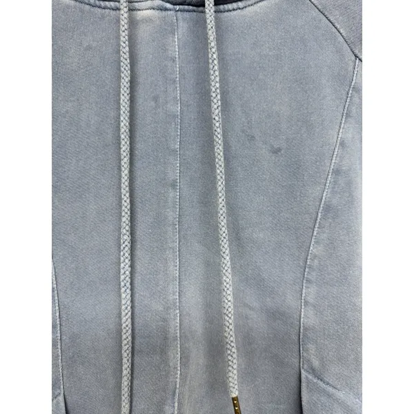 Anthropologie Pilcro & The‎ Letterpress Blue Flynn Hoodie Sweatshirt Size Medium - Image 7