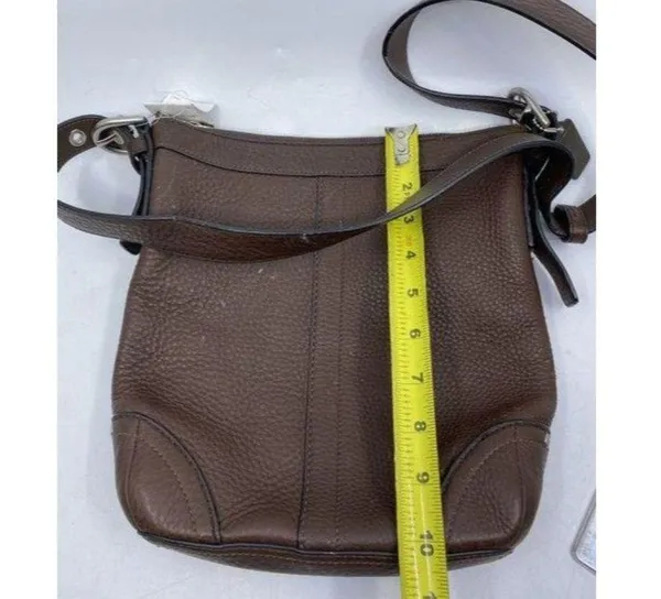 coach shoulder brown leather cross body bag - Image 3
