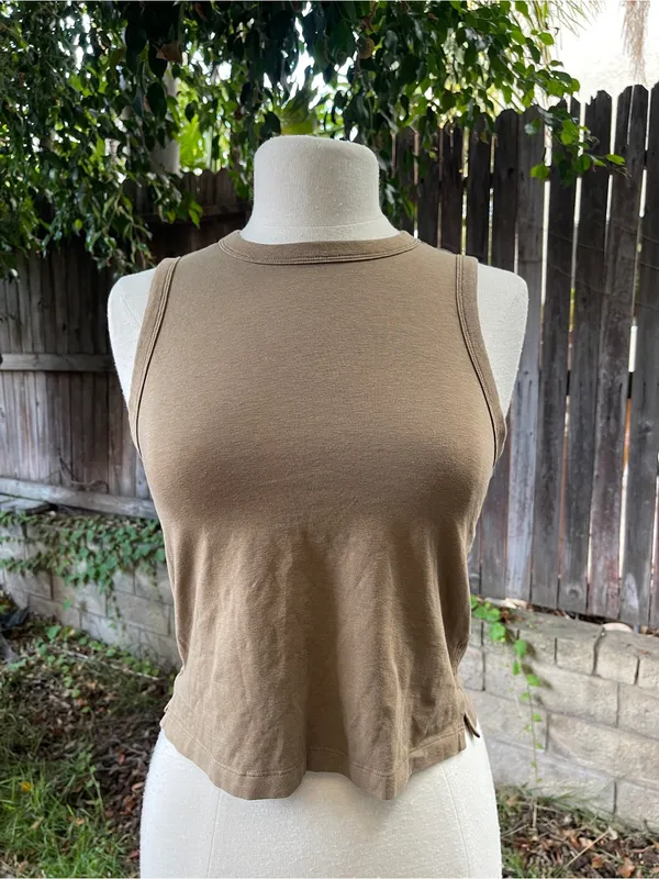 Lululemon Classic-Fit Cotton-Blend Tank Top Artifact yoga Pilates gym activewear - Image 4