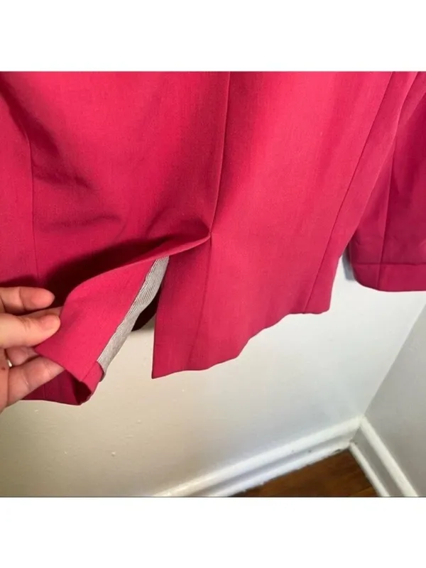 Silence + Noise Urban Outfitters Women's Size Small Boyfriend Blazer Open Pink - Image 6