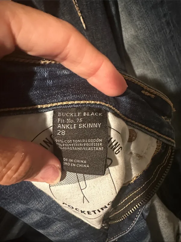 Buckle Black fit No 75 ankle skinny jeans - Image 9