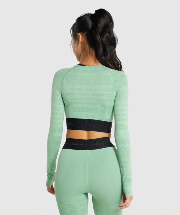 Gymshark mint long sleeve shirt - Image 4