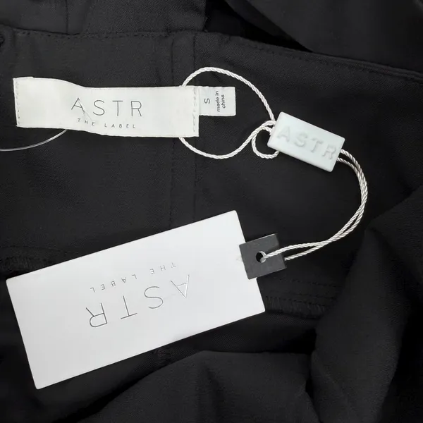 ASTR Georgiana Halter Neck Maxi Dress Black Satin Size S - Image 13