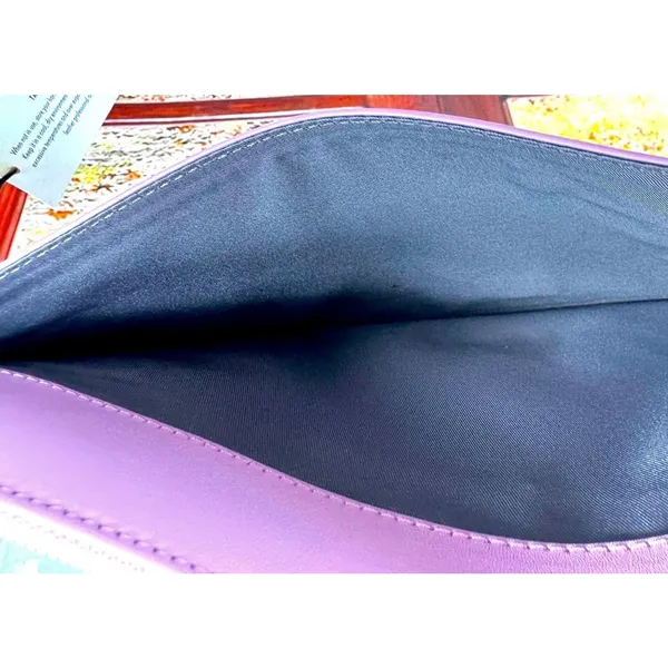 Rebecca Minkoff Girl Power Leather Zip Pouch Clutch - Light Orchid Pink - Image 9