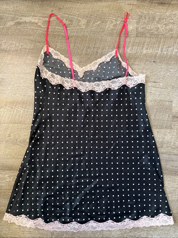 Vintage Victoria’s Secret Polka Dot Slip Dress Size M - Image 4