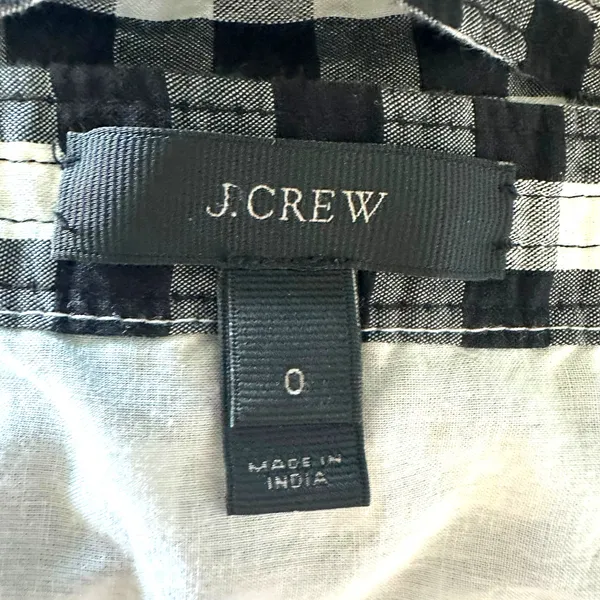 ) XS J.Crew gingham midi dress Cottage Farm core Coquette Prairie Chic Eyelet - Image 8