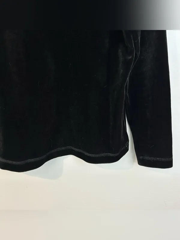 Vintage Harley Davidson Black Velour Long Sleeve Pullover Sweatshirt Size Medium - Image 6