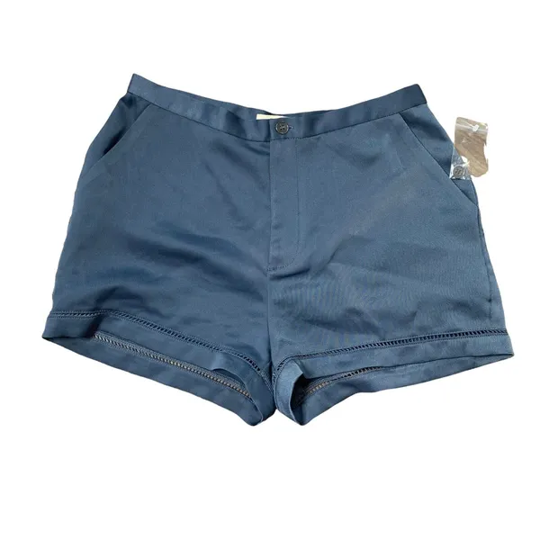 Silence + Noise Size 6 Shorts Breanne Urban Outfitters Silky Satin Lattice Trim‎ - Image 3
