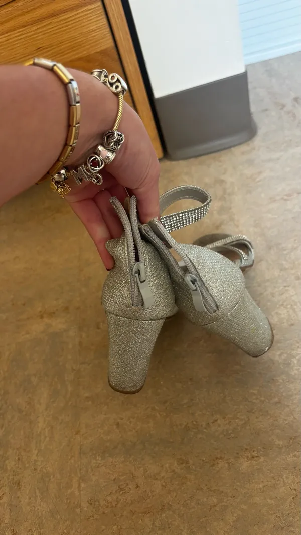 Windsor Heels Silver Sparkly - Image 2