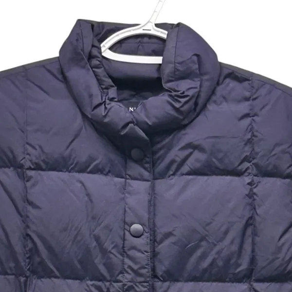 Lands End Down Puffer Quilted Vest Navy‎ Blue Medium - Image 3