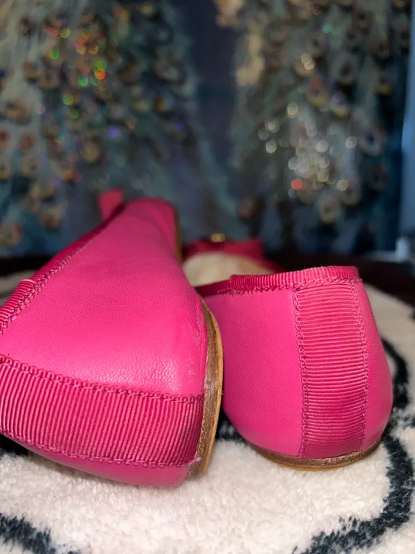 Kate Spade Size 6 Women's Pink Bow Ballet Flats - Image 6