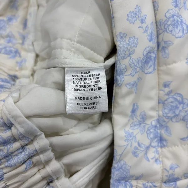Yllw The Label Shorts Womens Size Medium Iris Quilted Shorts Blue Toile NEW - Image 8