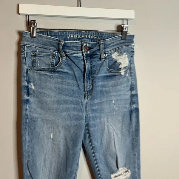 American Eagle distressed Hi-Rise Jeggings - Image 2