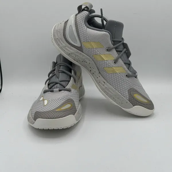 Adidas Exhibit A Candace Parker Womens Basketball‎ Shoes Sz 8.5 Gray Gold GY0992 - Image 5