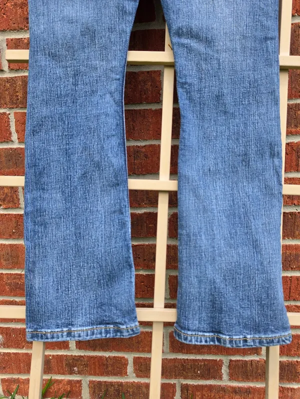 Wrangler Retro Slim boot cut denim blue jeans stretch size 7/9 - Image 8