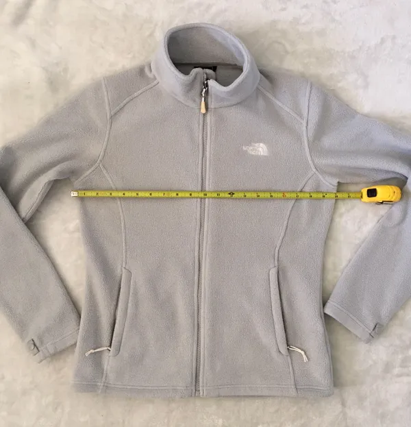 North Face Women’s Fleece Jacket Size M Gray - Image 7