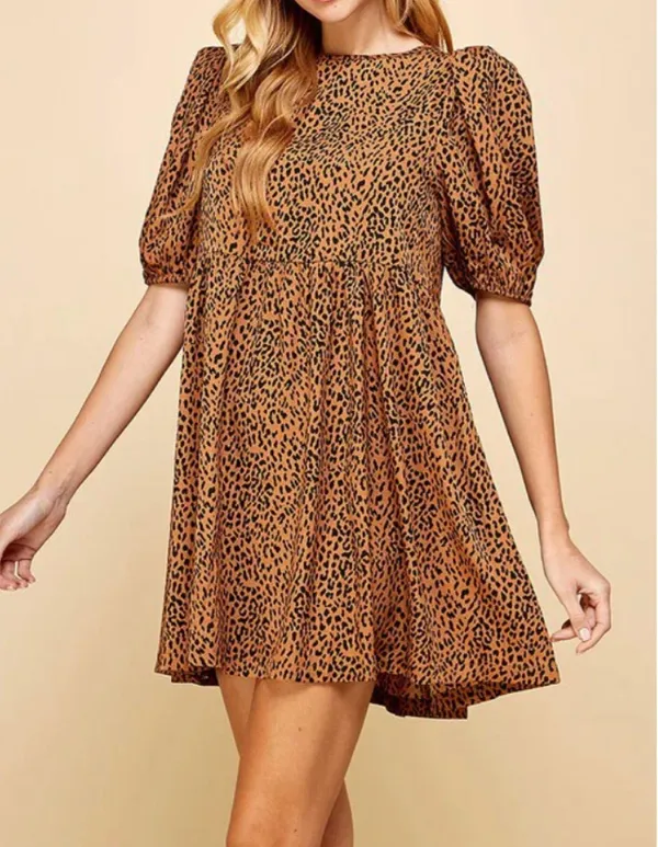 NWOT | TCEC Animal Print Mini Dress – L – CD02820 - Image 2