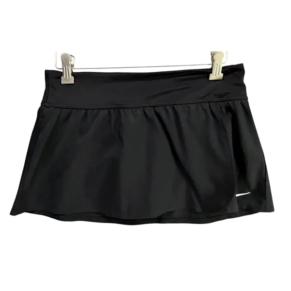 Nike Solid‎ Element Board Skirt Womens S Black Built In Brief Sporty Swimwear - Image 2