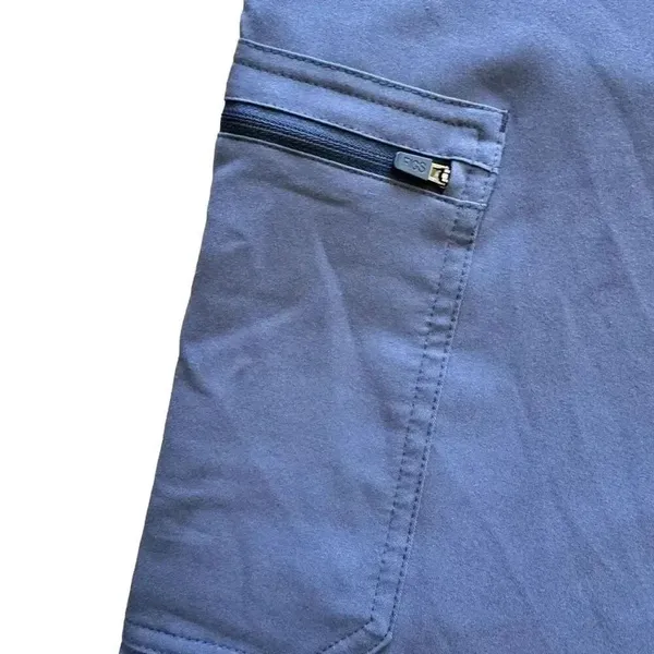 Figs Scrub Tech iCal Pants Blue Drawcord Half Elastic Waist Pants SZ XL #2154 - Image 4