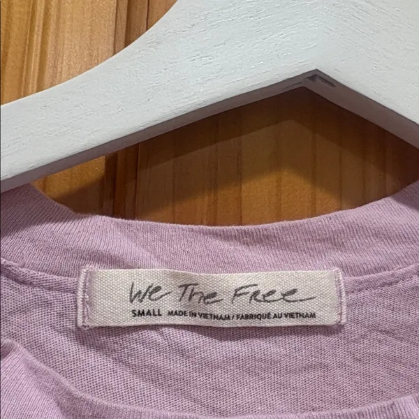 We The Free Size Small Light Purple Knotted Shoulder Tank Top - Image 4