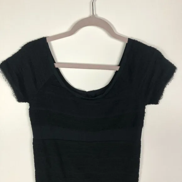 Rag & bone short sleeve silk black dress women's medium‎ - Image 3