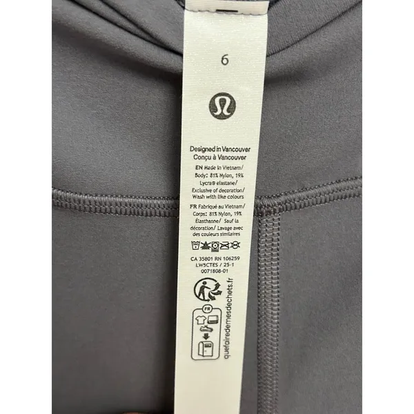 Lululemon Leggings Align HR Pant 28" Solar Grey NWT Size 6 Rare Sold Out New - Image 4