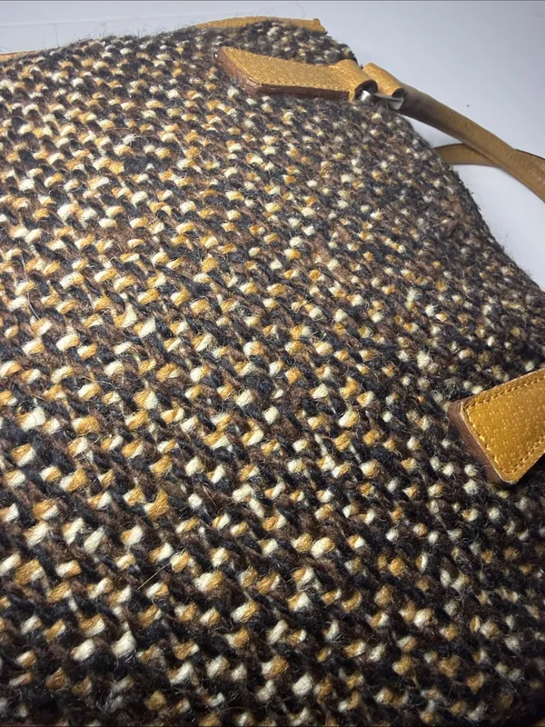 Prada Vintage “Stuoia Tweed” Mini Tote Bag - Image 8